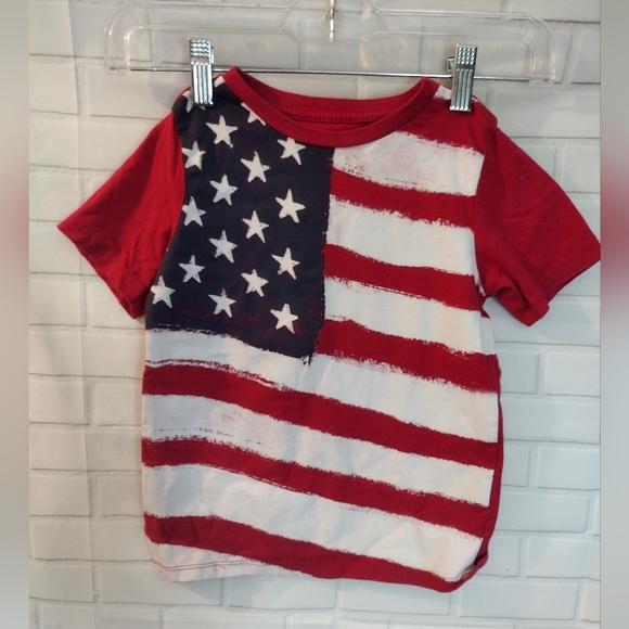 The Children's Place American Flag Fourth of July Tshirt - Picture 2 of 8